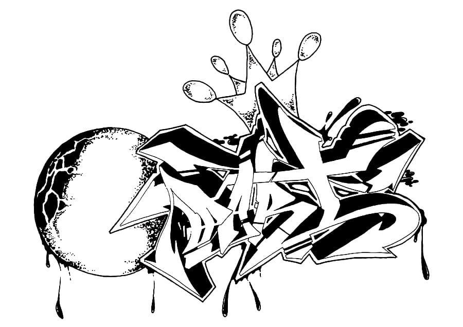 Çocuklar İçin  Grafity Boyama Sayfaları 