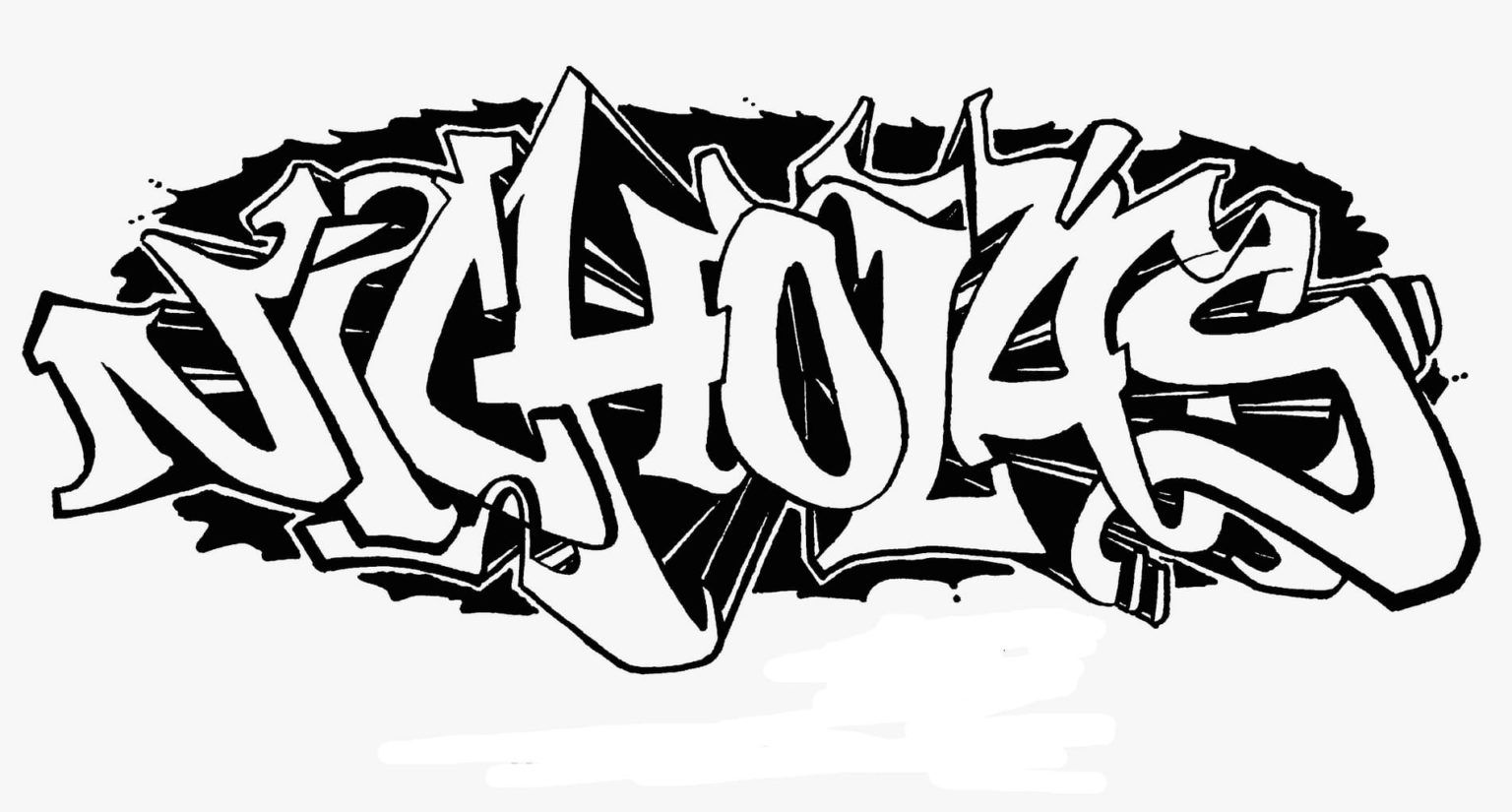 Çocuklar İçin  Grafity Boyama Sayfaları 