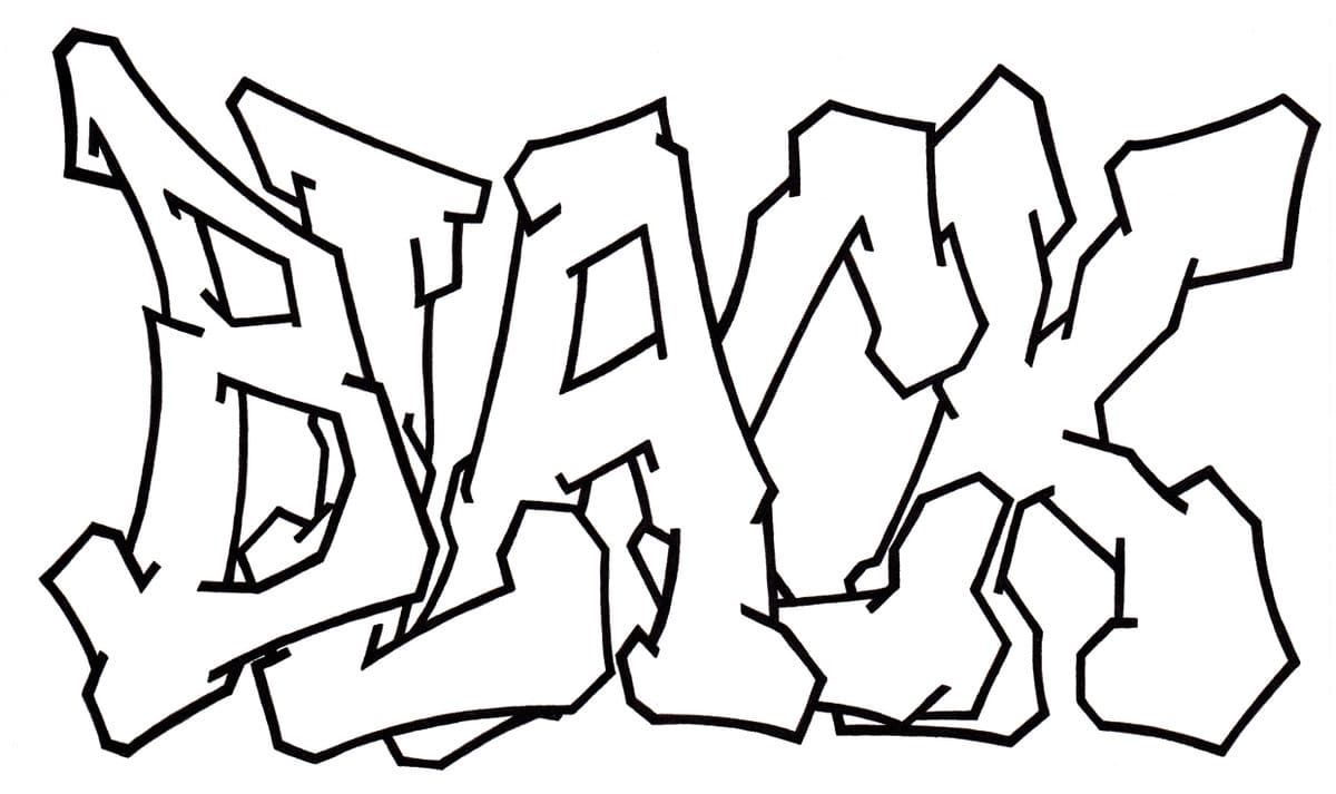 Çocuklar İçin  Grafity Boyama Sayfaları 