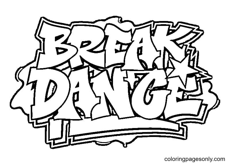 Çocuklar İçin  Grafity Boyama Sayfaları 
