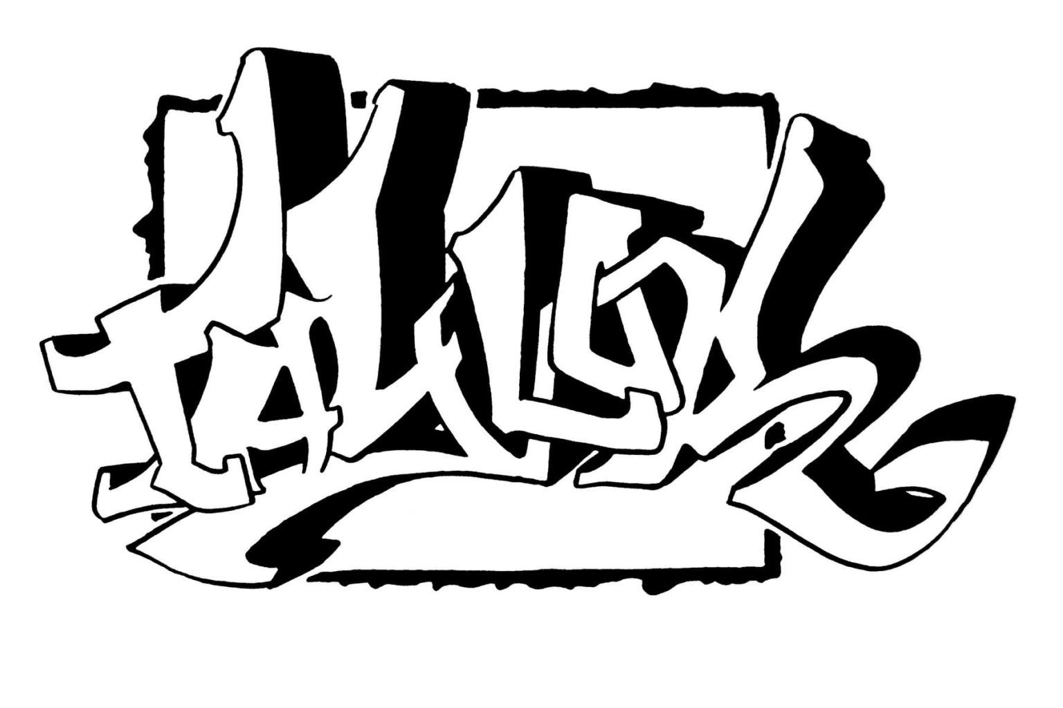 Çocuklar İçin  Grafity Boyama Sayfaları 