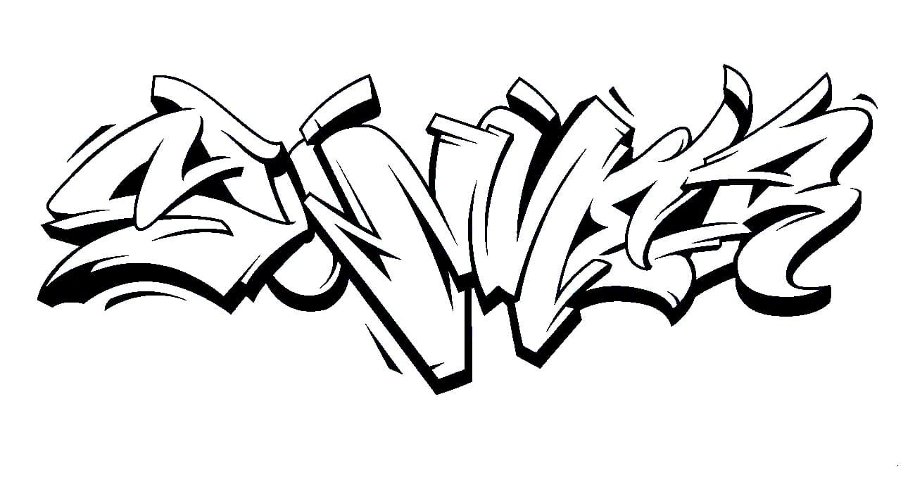 Çocuklar İçin  Grafity Boyama Sayfaları 