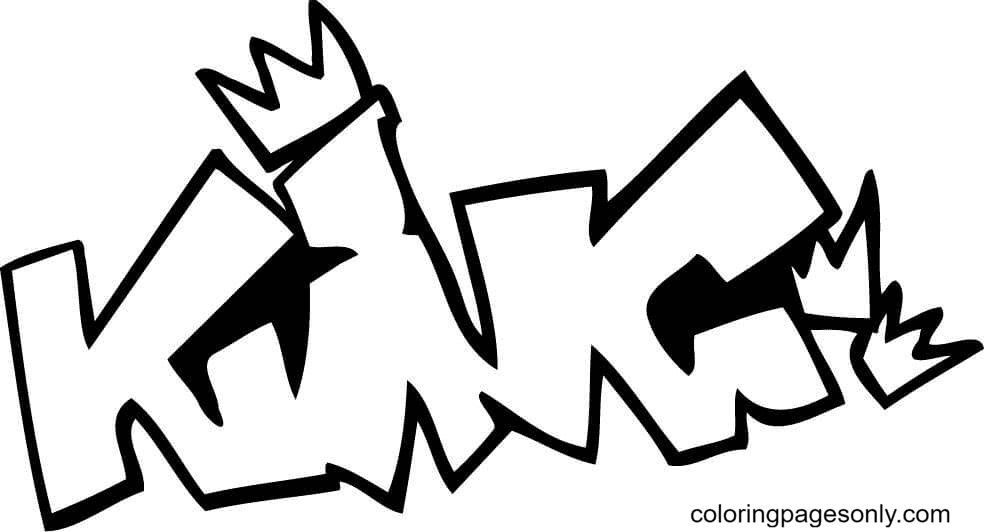 Çocuklar İçin  Grafity Boyama Sayfaları 
