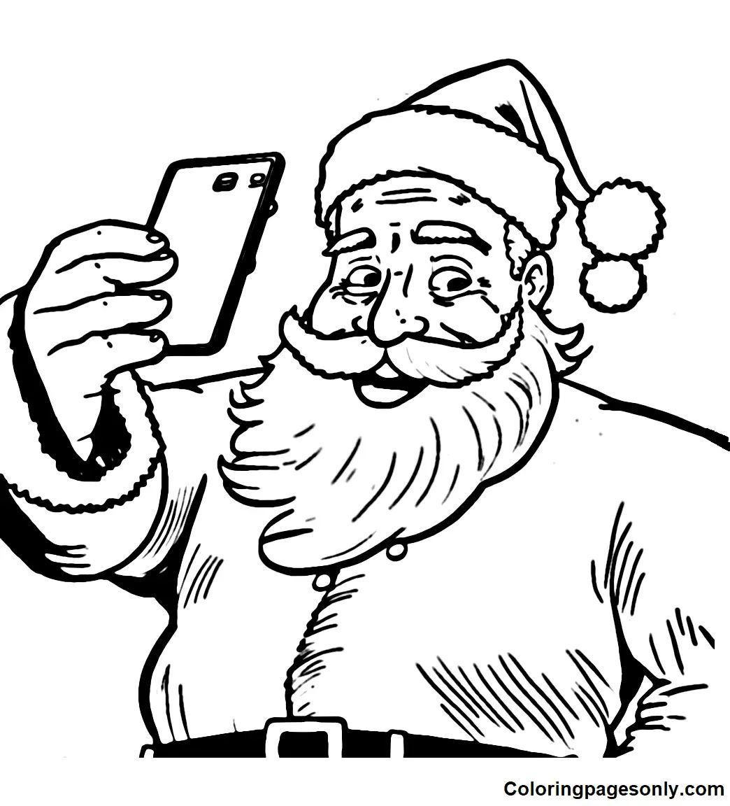 Çocuklar İçin  Selfie Boyama Sayfaları 