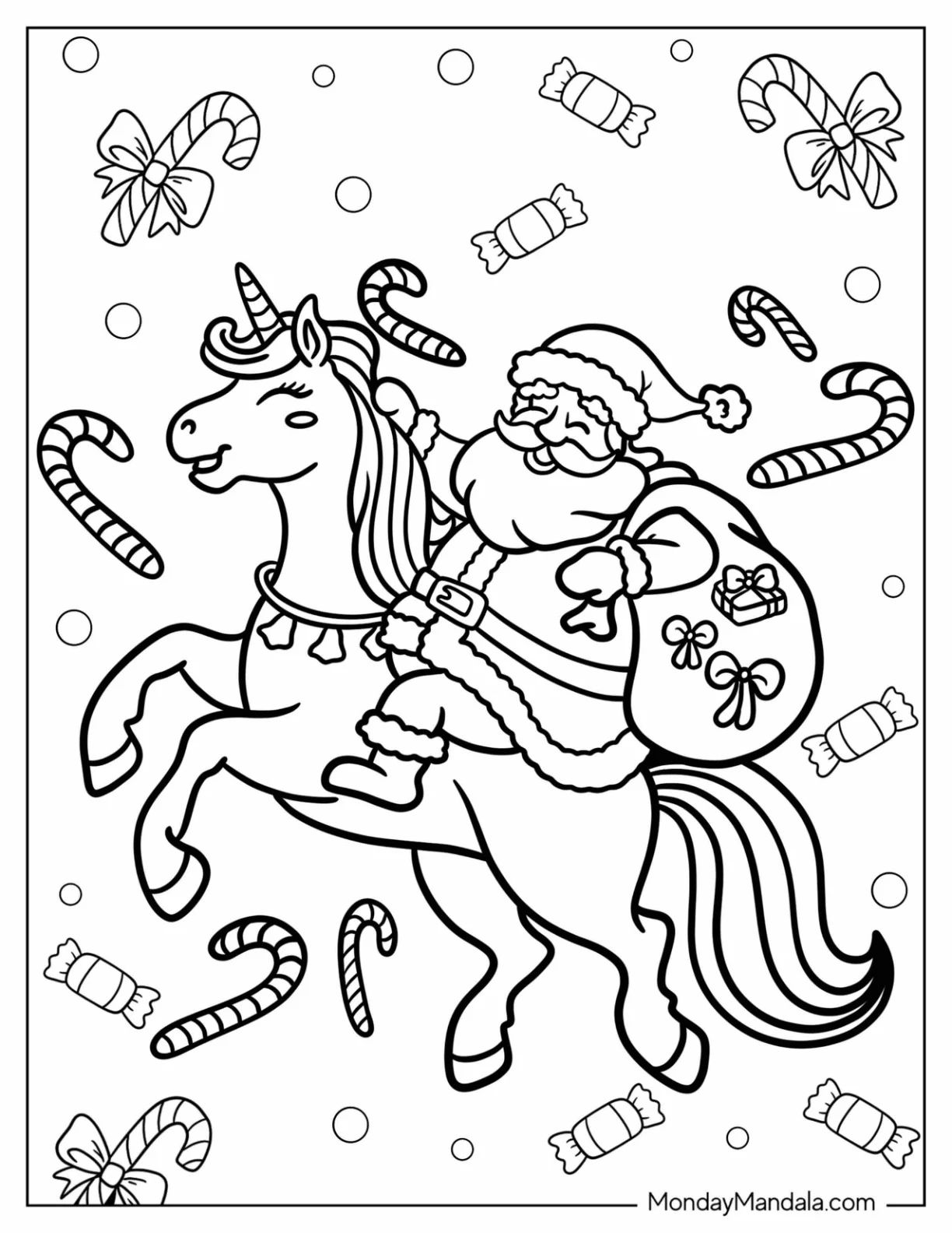 Çocuklar İçin  Unicorn Boyama Sayfaları 