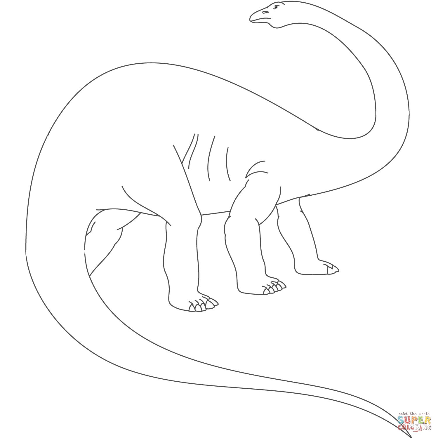 Çocuklar İçin Apatosaurus Boyama Sayfaları 