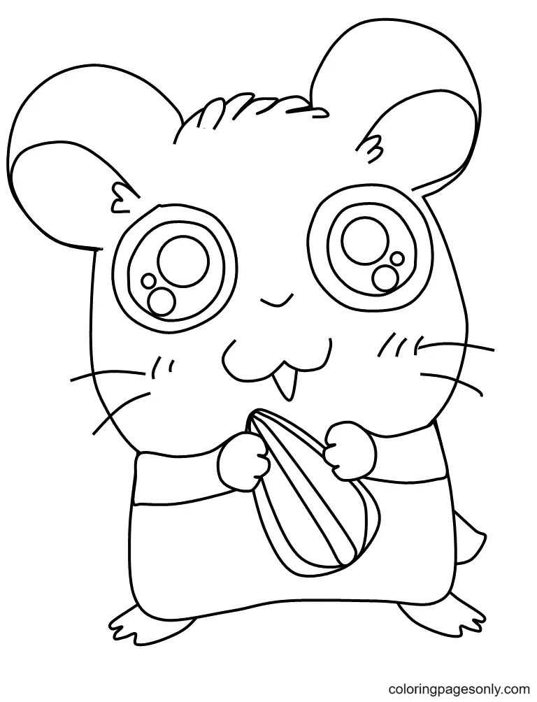Çocuklar İçin Hamster Boyama Sayfaları 