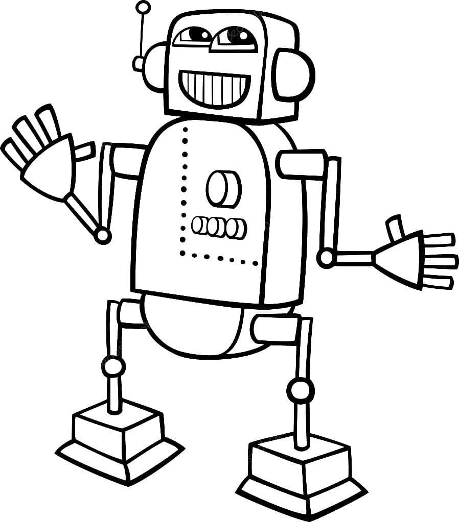 Çocuklar İçin  Robot Boyama Sayfaları 