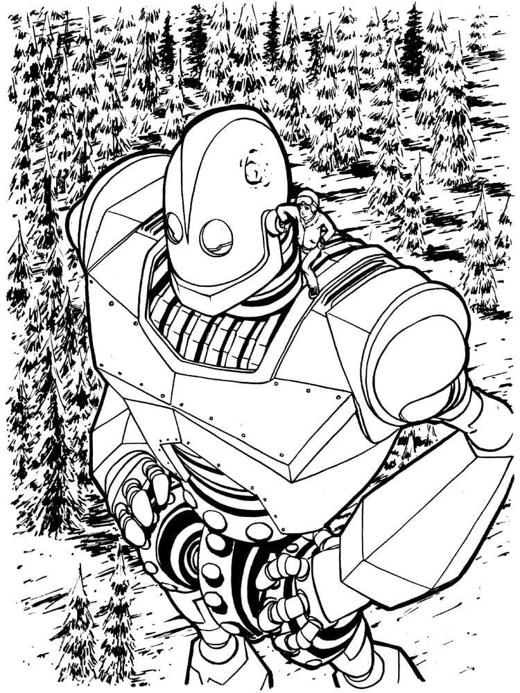 Çocuklar İçin  Robot Boyama Sayfaları 