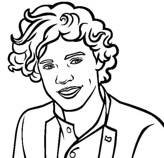 Çocuklar İçin  Ünlüler One-Direction Boyama Sayfaları 