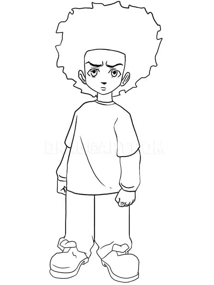 Çocuklar İçin Boondocks Boyama Sayfaları 