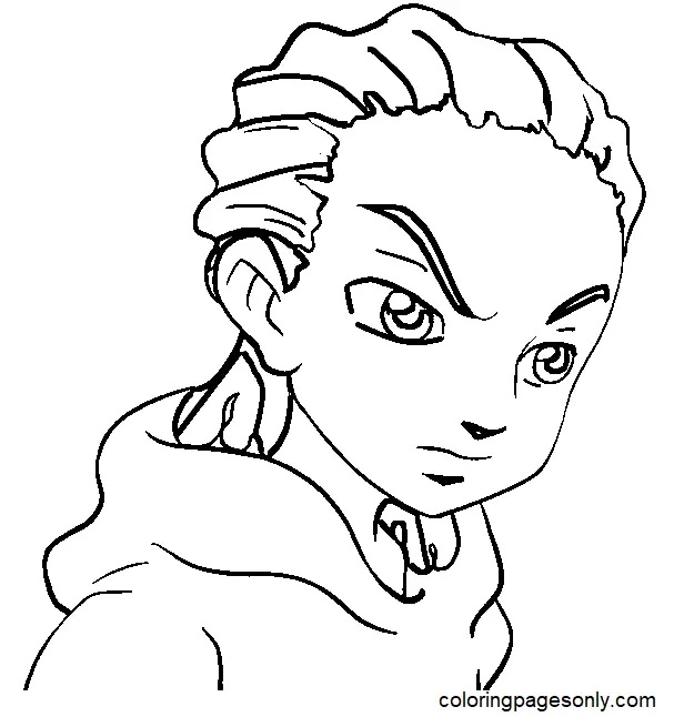 Çocuklar İçin Boondocks Boyama Sayfaları 