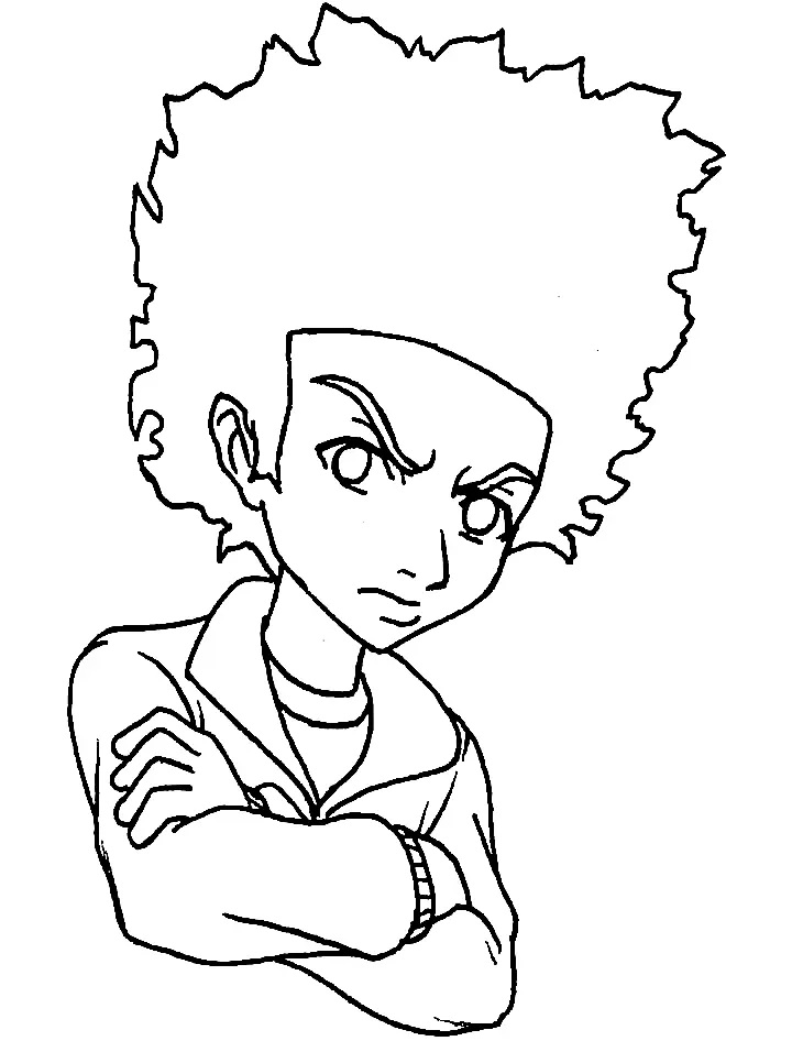 Çocuklar İçin Boondocks Boyama Sayfaları 