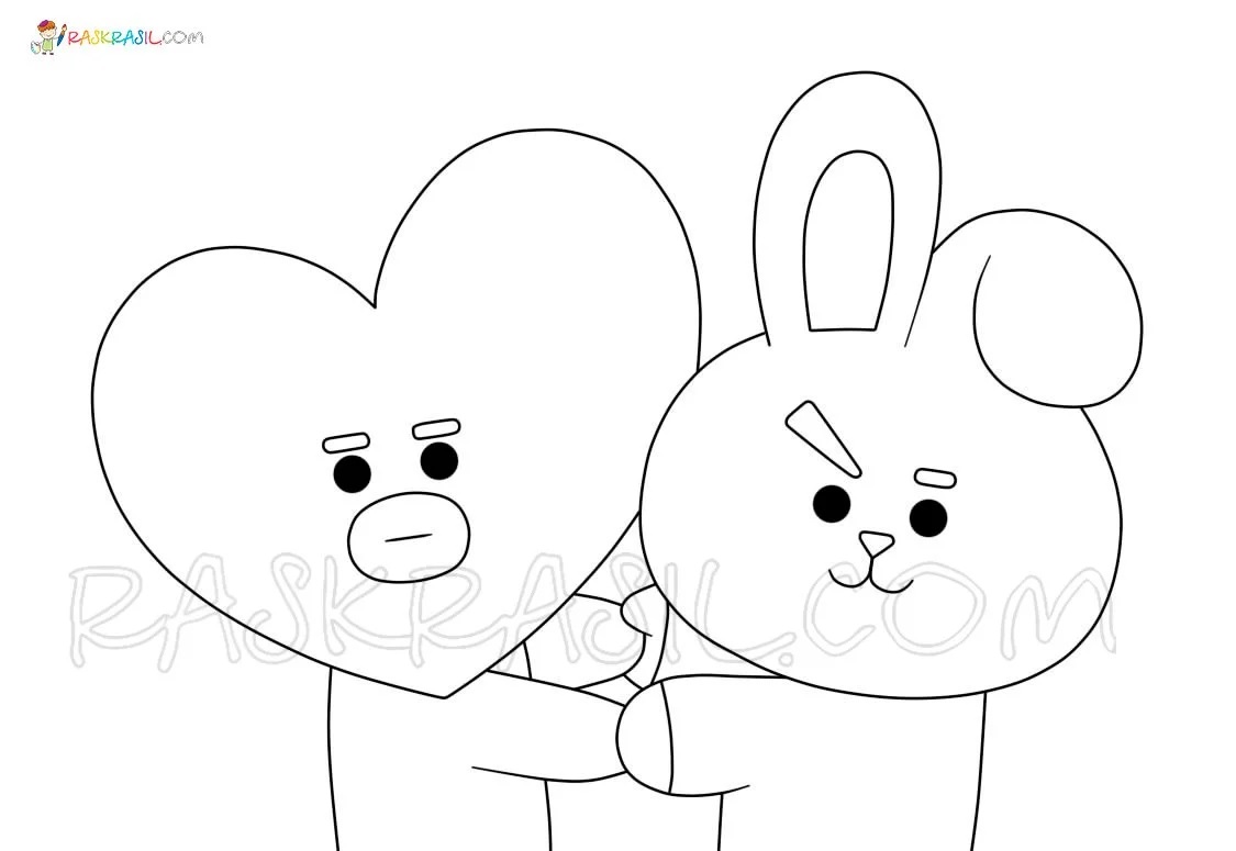 Çocuklar İçin Bt21 Boyama Sayfaları 