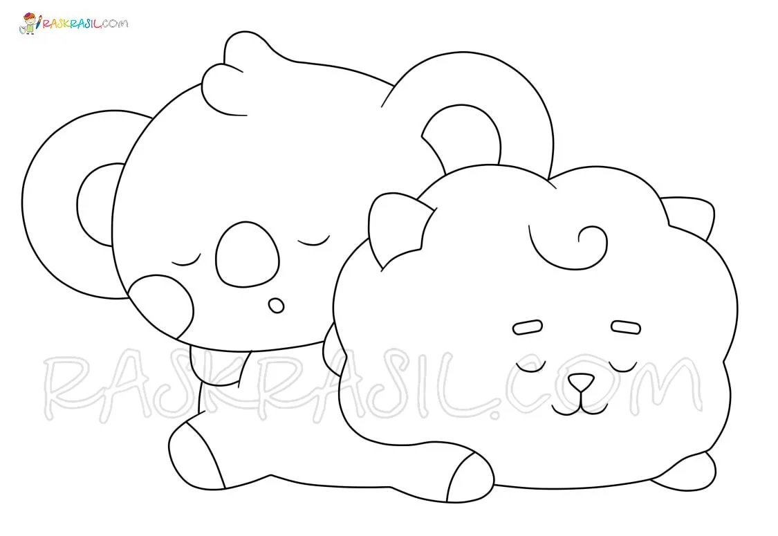 Çocuklar İçin Bt21 Boyama Sayfaları 