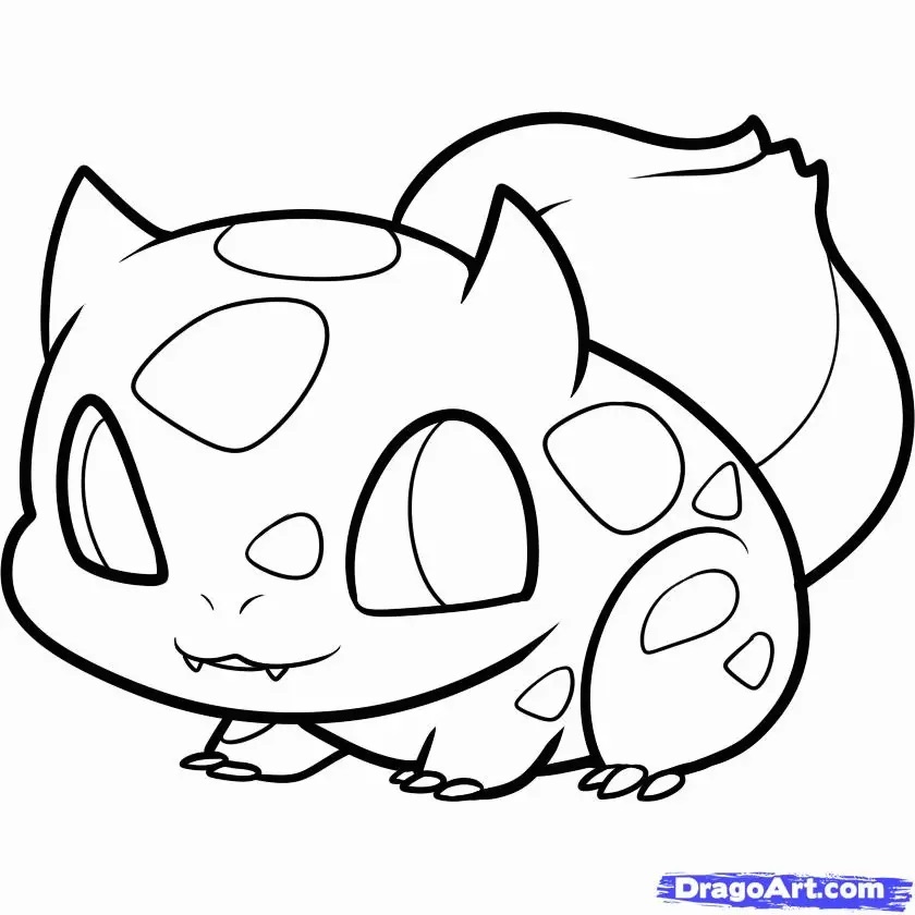 Çocuklar İçin Bulbasaur Boyama Sayfaları 