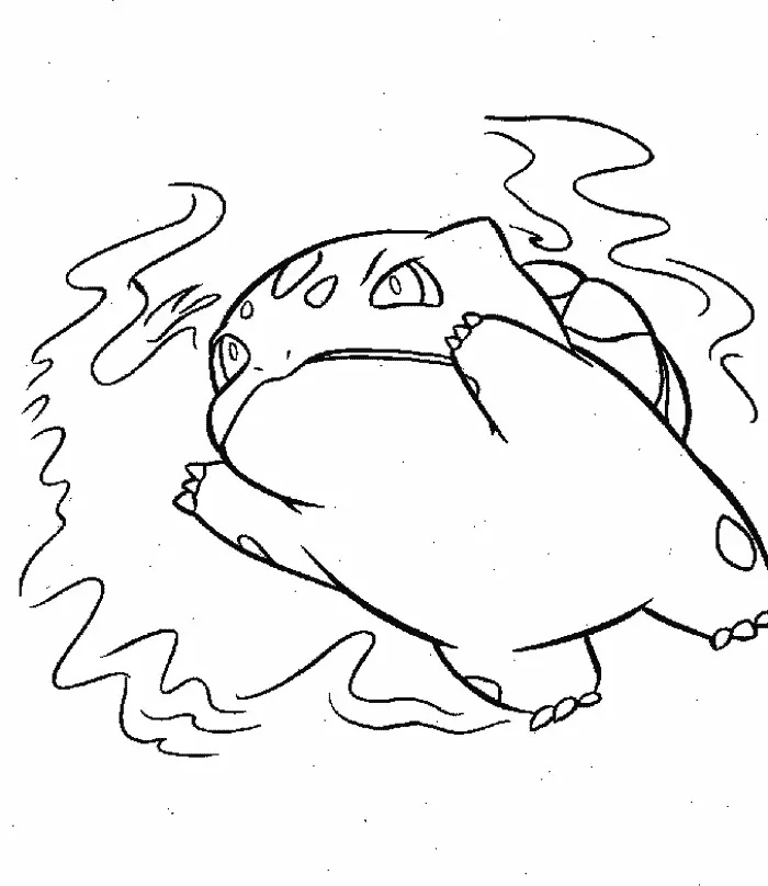 Çocuklar İçin Bulbasaur Boyama Sayfaları 