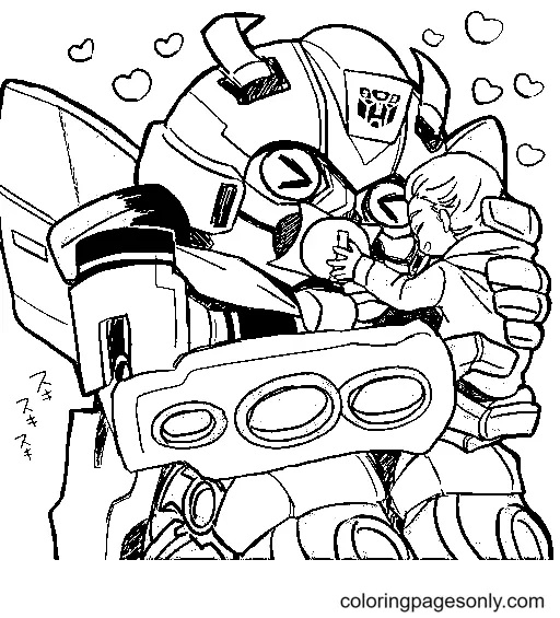 Çocuklar İçin Bumblebee Boyama Sayfaları 