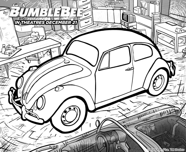Çocuklar İçin Bumblebee Boyama Sayfaları 