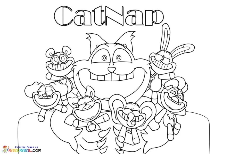 Çocuklar İçin Catnap Boyama Sayfaları 