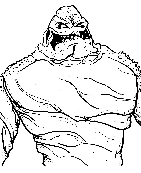 Çocuklar İçin Clayface Boyama Sayfaları 