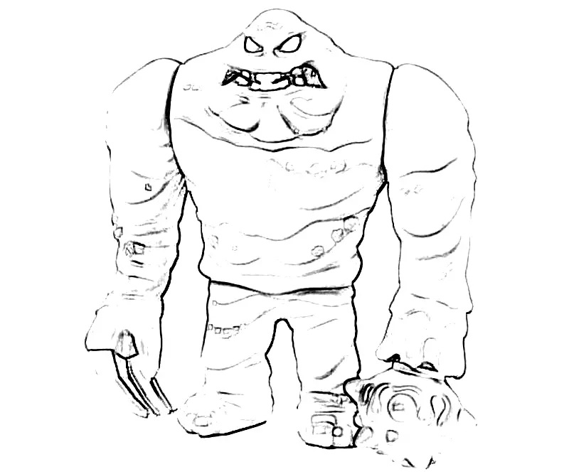 Çocuklar İçin Clayface Boyama Sayfaları 