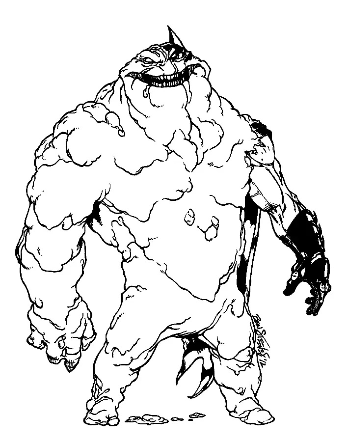 Çocuklar İçin Clayface Boyama Sayfaları 