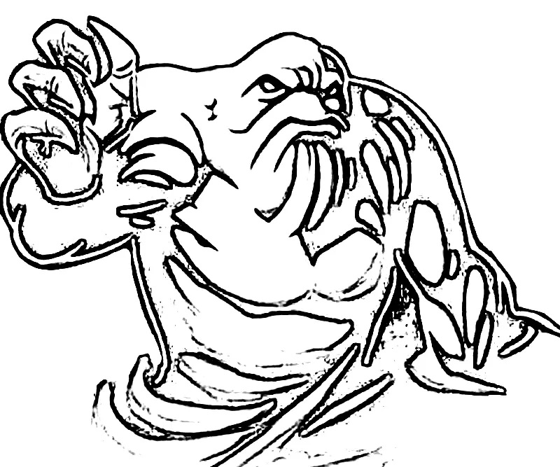 Çocuklar İçin Clayface Boyama Sayfaları 