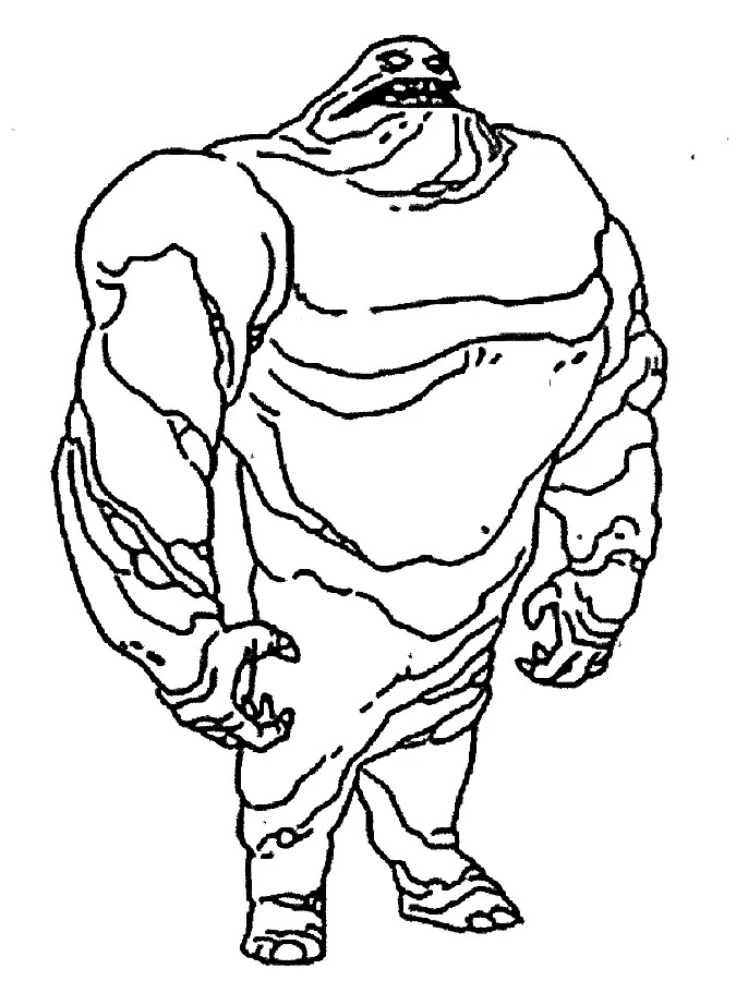 Çocuklar İçin Clayface Boyama Sayfaları 