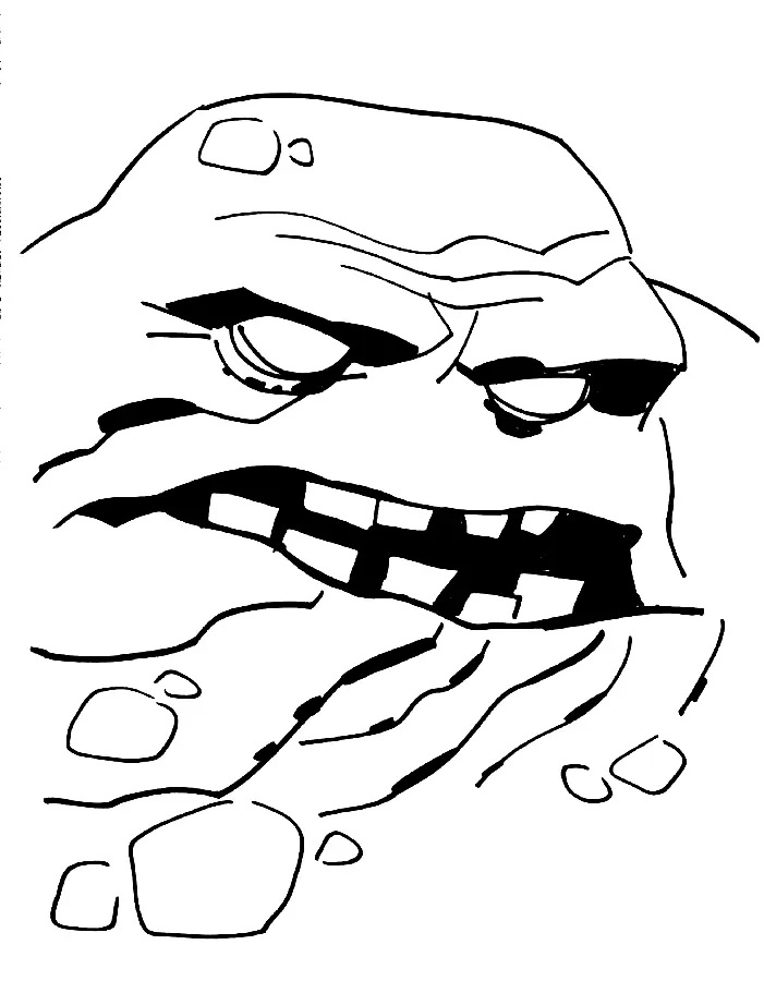 Çocuklar İçin Clayface Boyama Sayfaları 