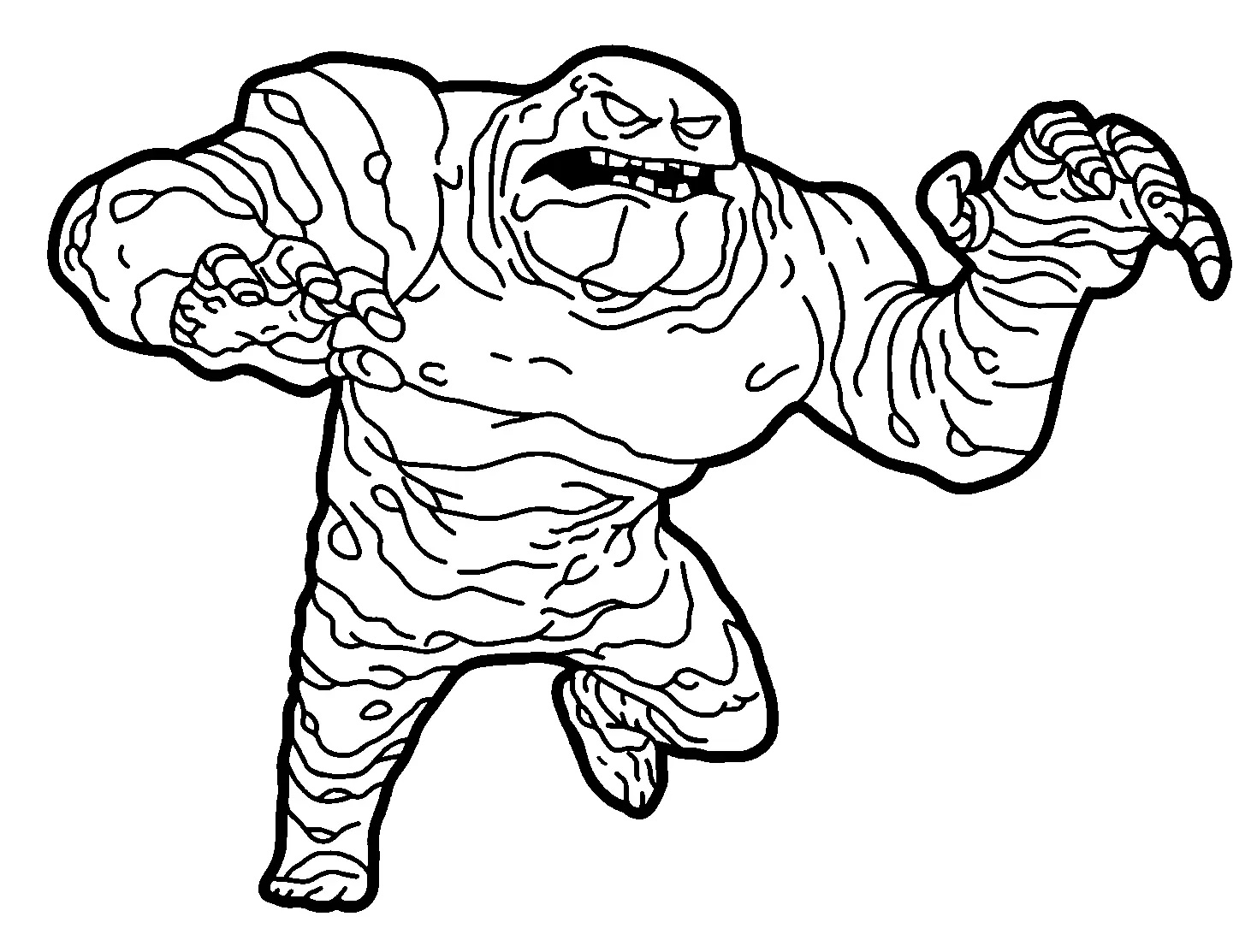 Çocuklar İçin Clayface Boyama Sayfaları 