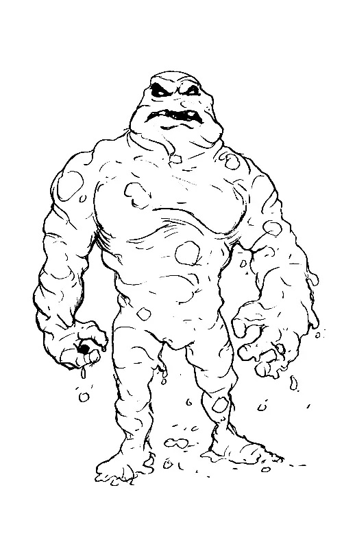 Çocuklar İçin Clayface Boyama Sayfaları 