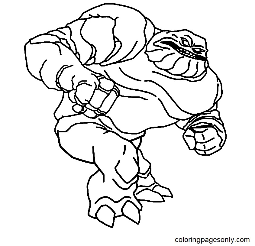 Çocuklar İçin Clayface Boyama Sayfaları 