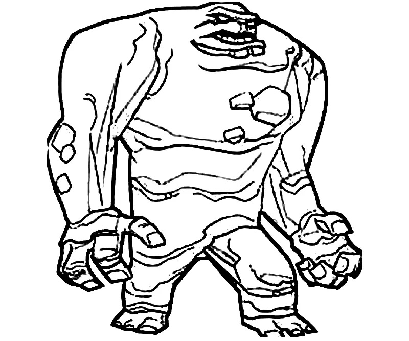 Çocuklar İçin Clayface Boyama Sayfaları 