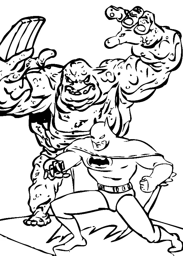Çocuklar İçin Clayface Boyama Sayfaları 