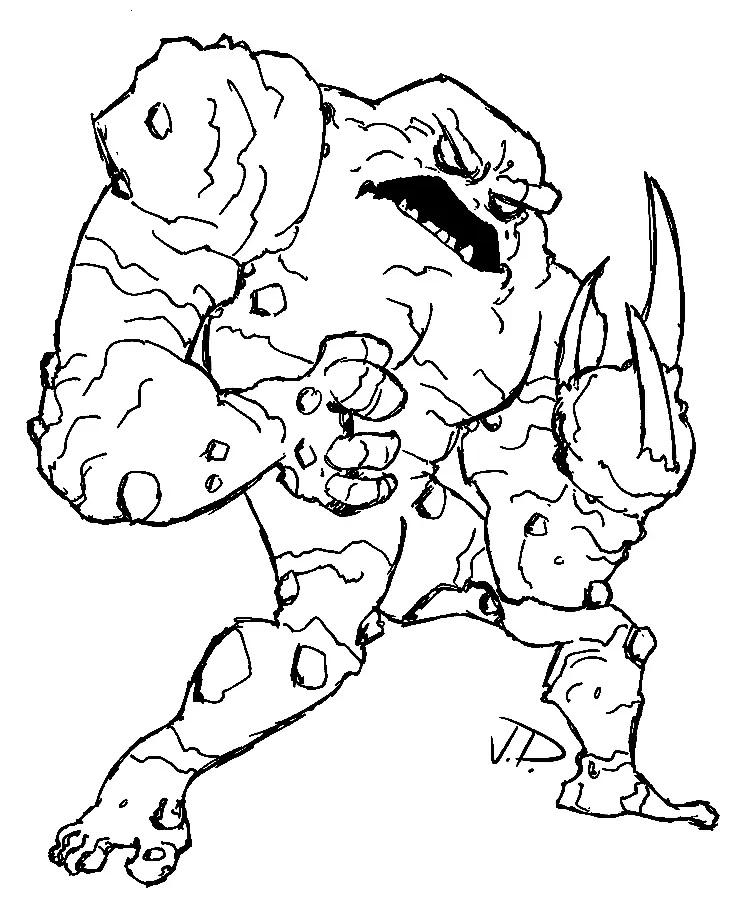 Çocuklar İçin Clayface Boyama Sayfaları 