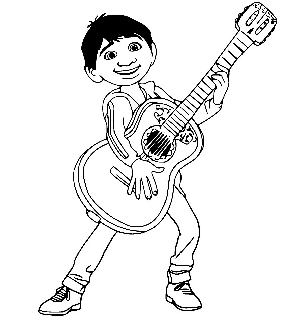 Çocuklar İçin Coco Boyama Sayfaları 