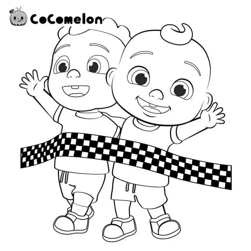 Çocuklar İçin Cocomelon Boyama Sayfaları 