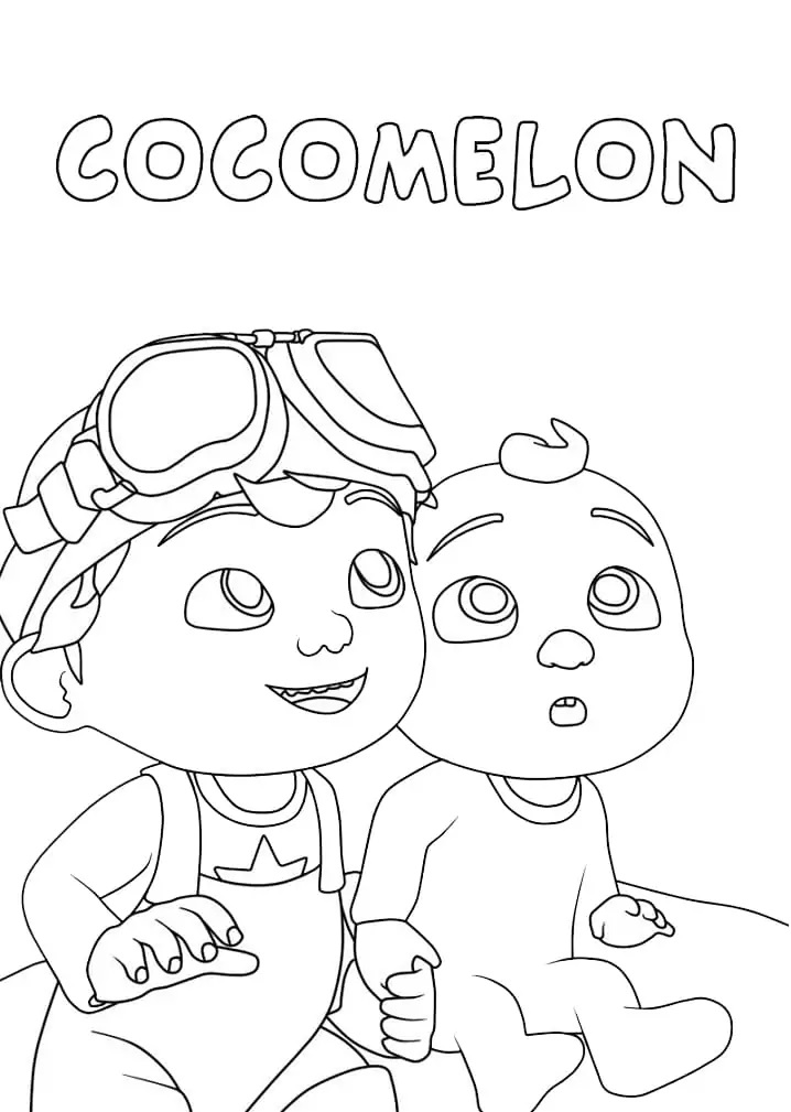 Çocuklar İçin Cocomelon Boyama Sayfaları 