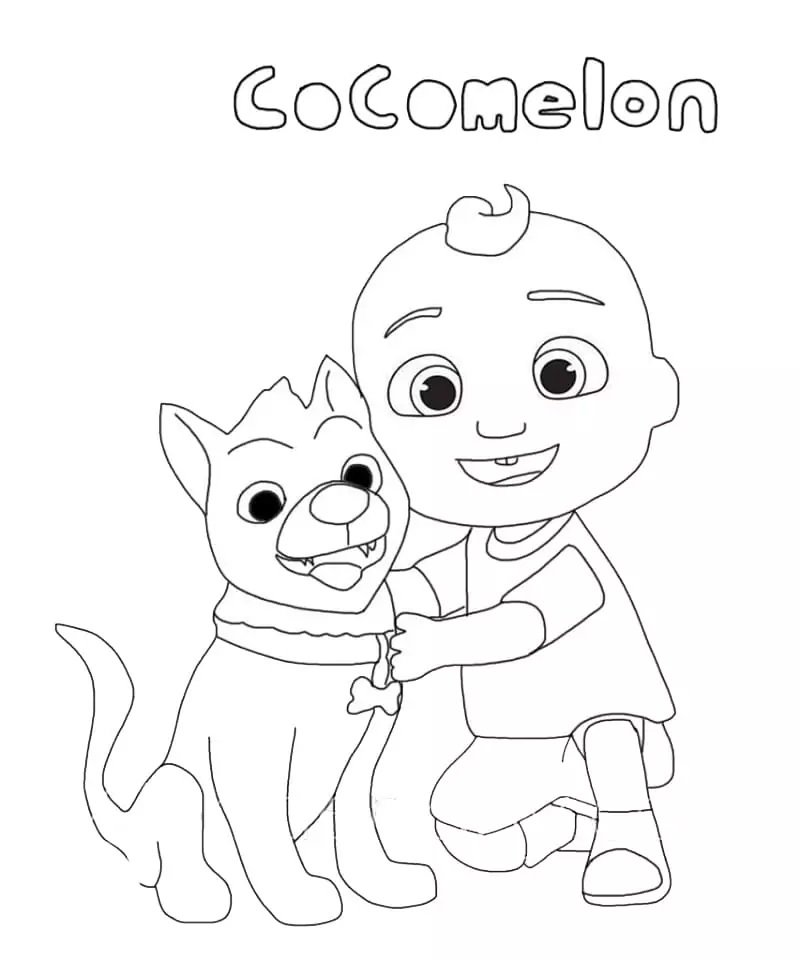 Çocuklar İçin Cocomelon Boyama Sayfaları 