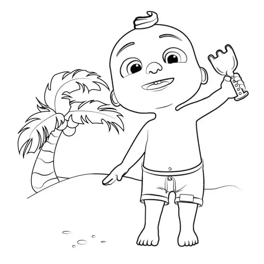 Çocuklar İçin Cocomelon Boyama Sayfaları 