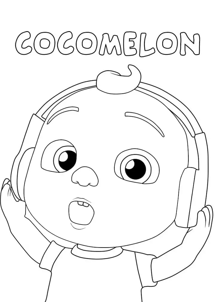Çocuklar İçin Cocomelon Boyama Sayfaları 