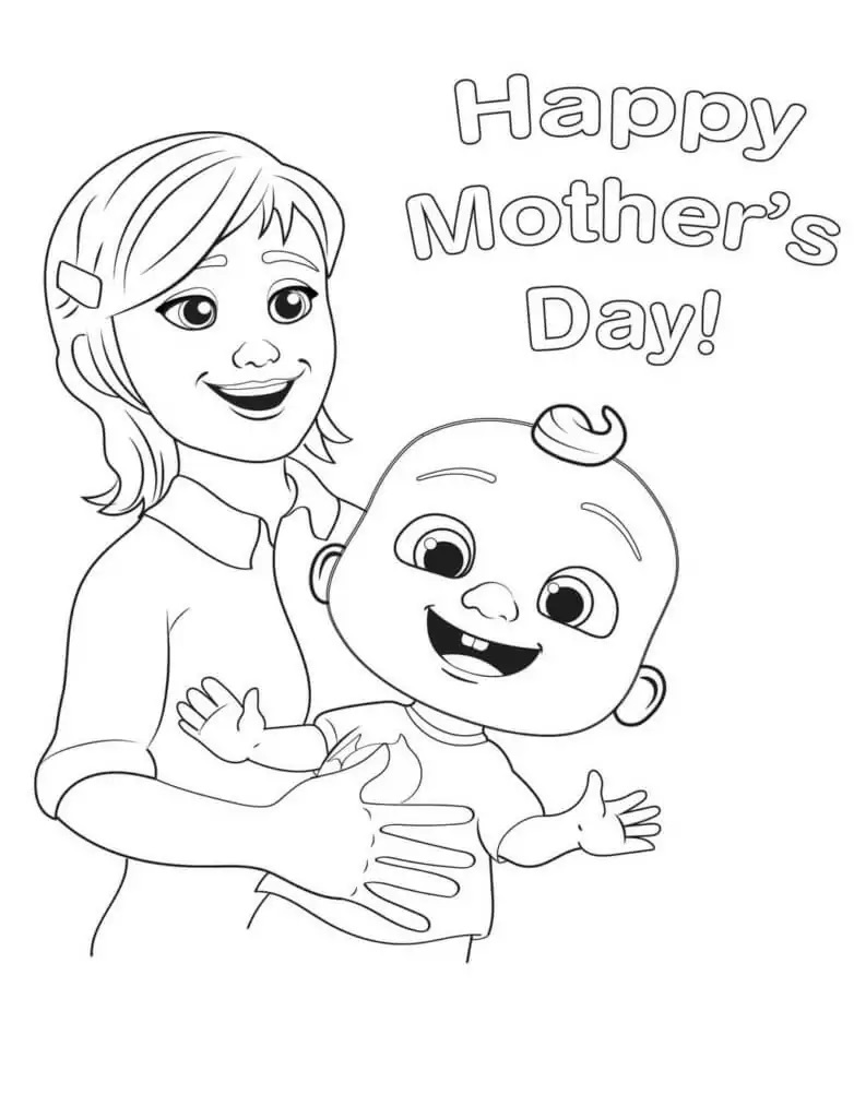 Çocuklar İçin Cocomelon Boyama Sayfaları 