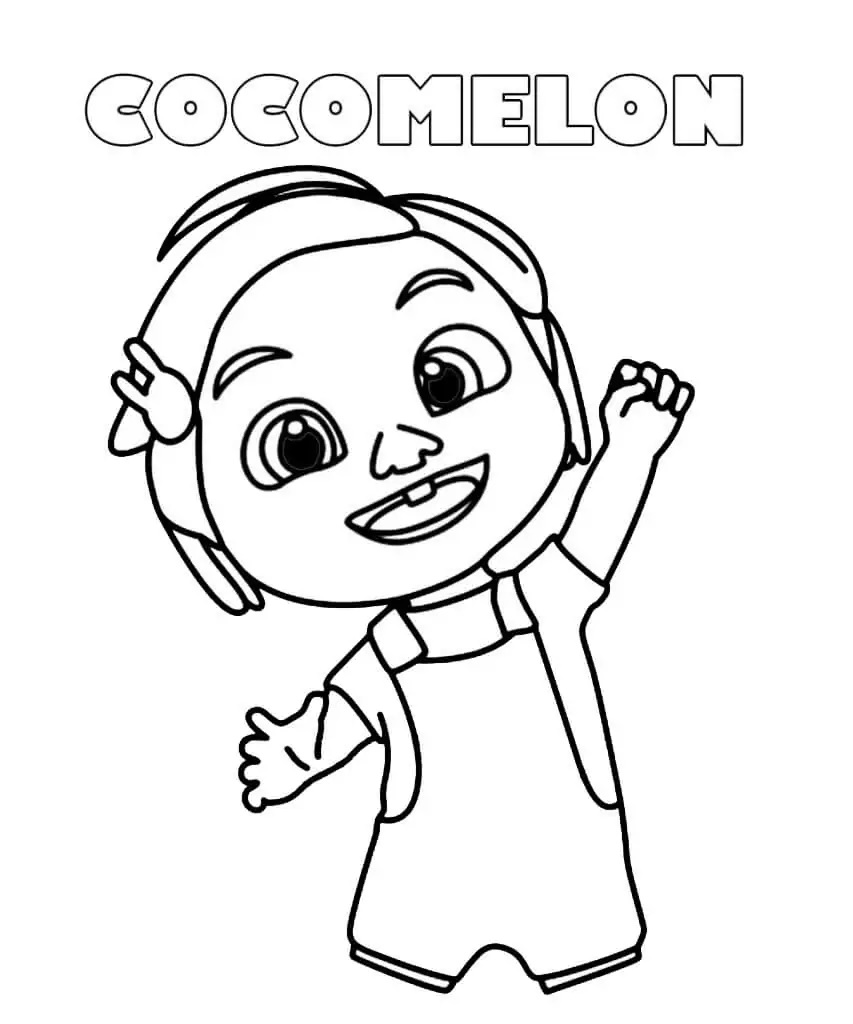 Çocuklar İçin Cocomelon Boyama Sayfaları 