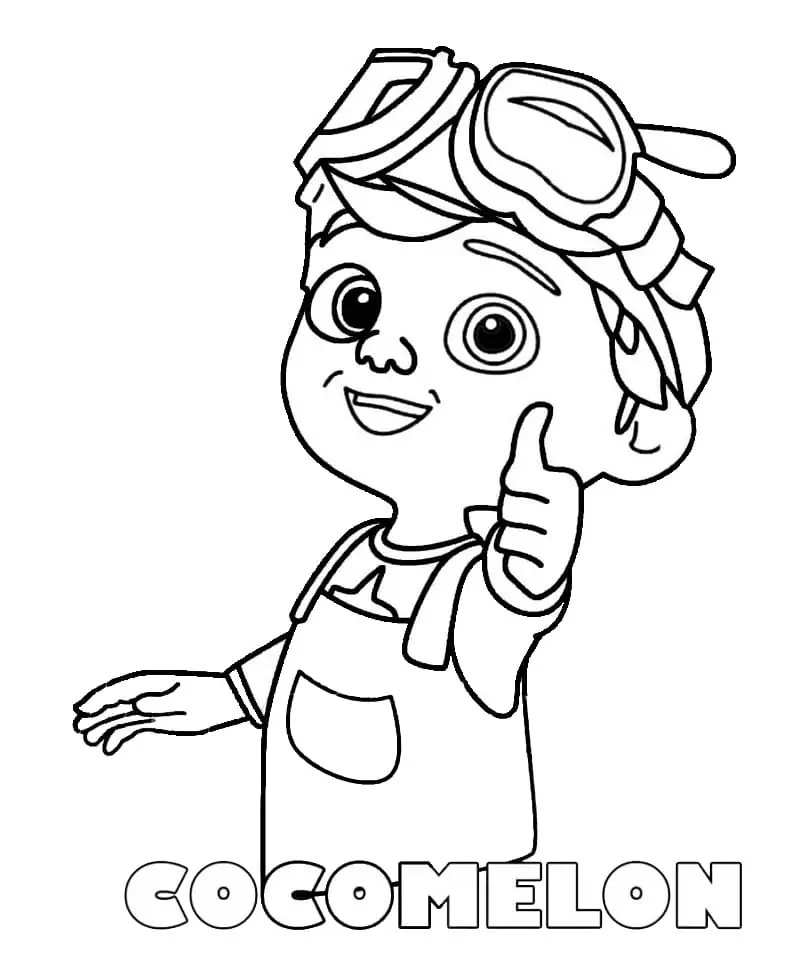 Çocuklar İçin Cocomelon Boyama Sayfaları 