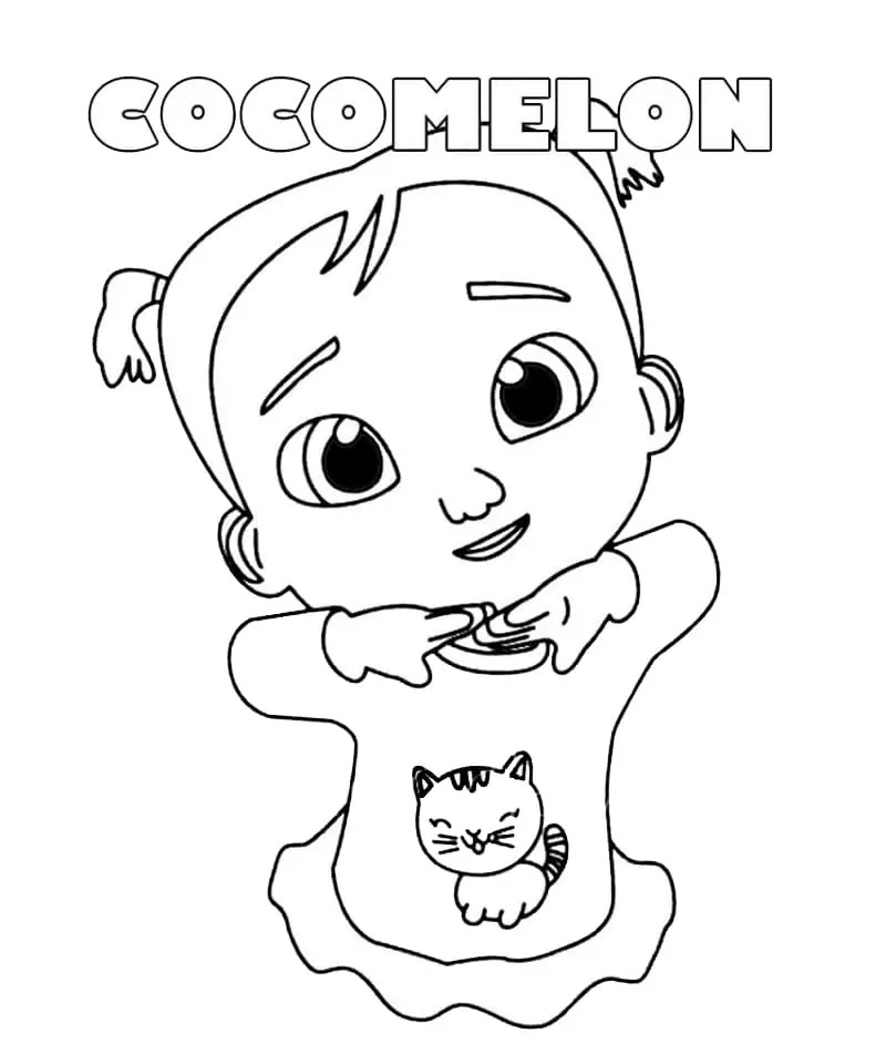 Çocuklar İçin Cocomelon Boyama Sayfaları 