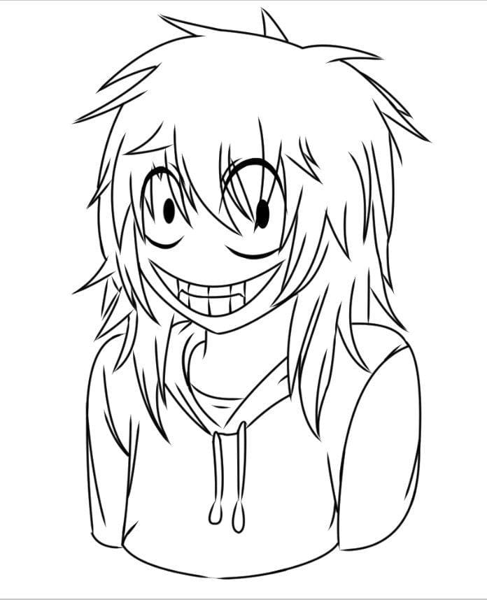 Çocuklar İçin Creepypasta Boyama Sayfaları 