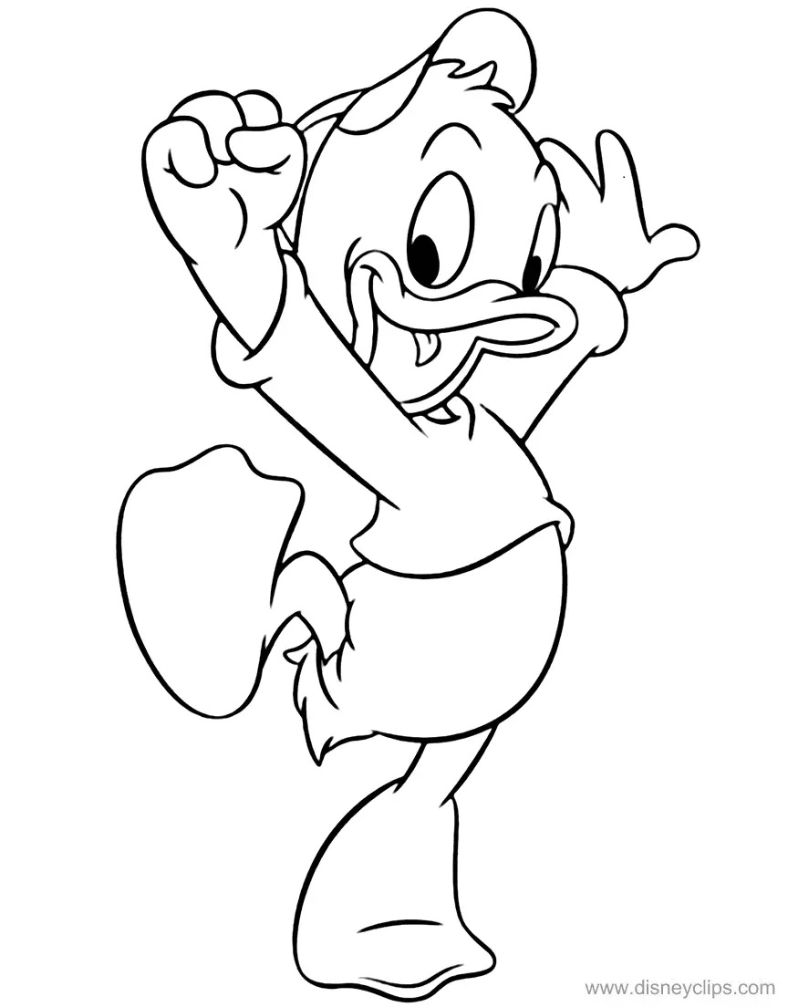 Çocuklar İçin Ducktales Boyama Sayfaları 