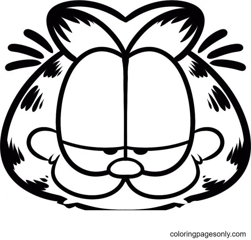 Çocuklar İçin Garfield Boyama Sayfaları 