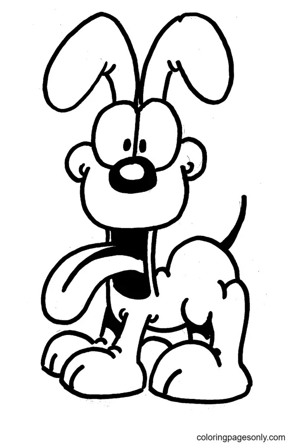Çocuklar İçin Garfield Boyama Sayfaları 